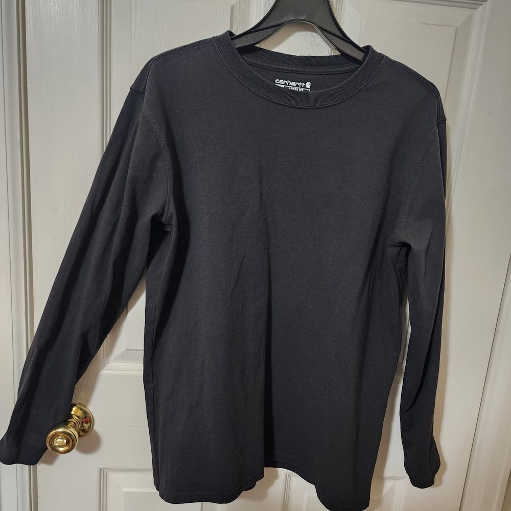 Carhartt Black Long Sleeve Shirt Size Medium - Picture 2 of 4